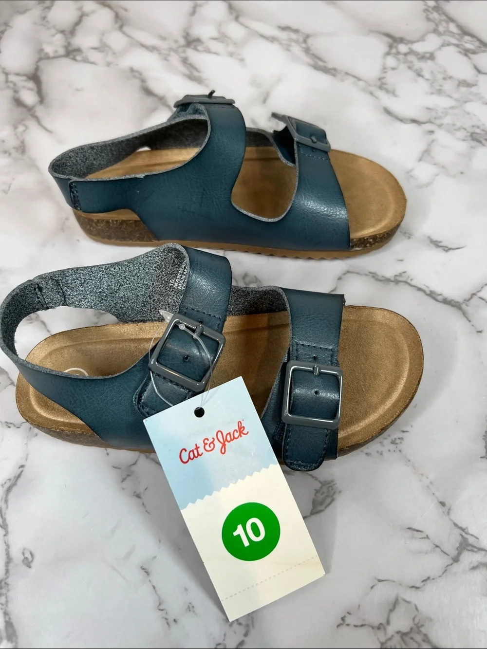 Cat & Jack Teal Buckle Strap Kids Sandals Various Sizes